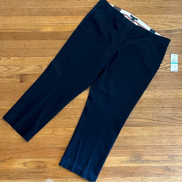 Tommy Hilfiger Woman’s Masters Navy Ankle Ala Cheville Pants Size 16 - Picture 1 of 8
